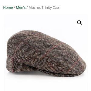 Brown Tweed Flat Cap Golf